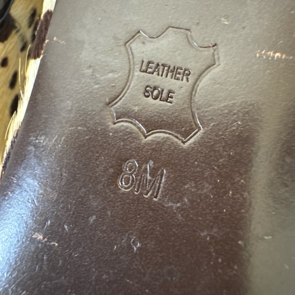 Tory Burch Fur Spotted Loafer Tan / Brown Size 8 M Excellent Condition - Picture 7 of 7